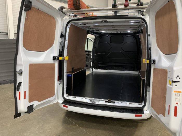 Ford Custom Fitted With Strong Black Hexa Van Flooring By Vanwagen Limited Peterborough
