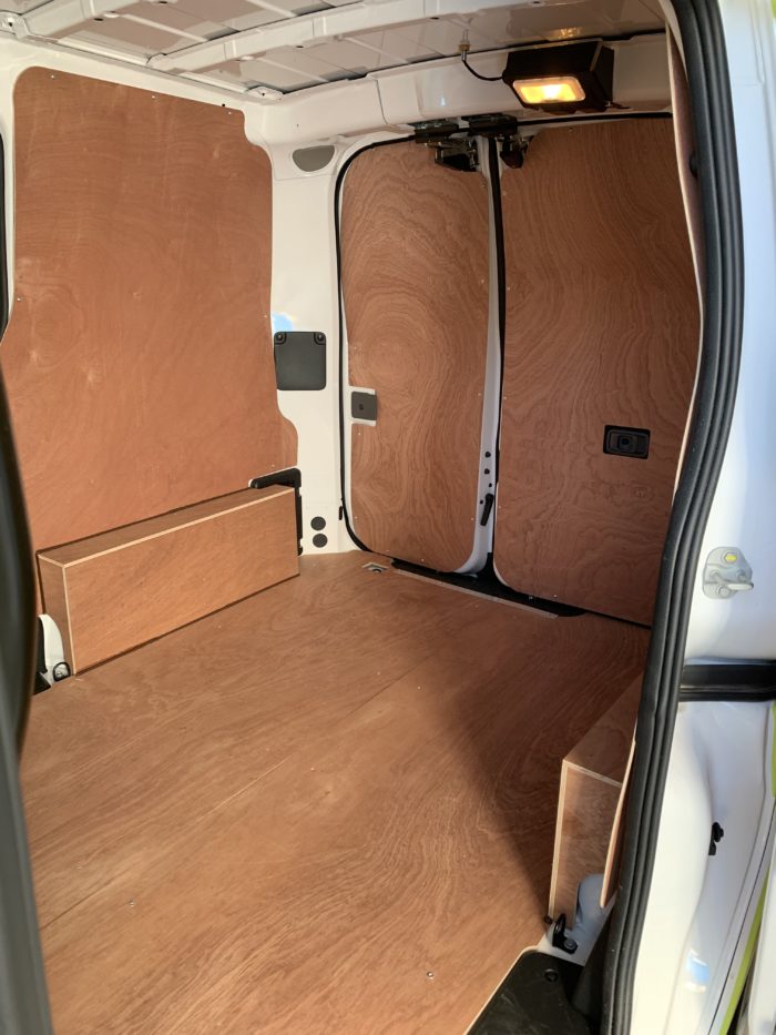 Electric Van Fitted With Plywood Lining By Vanwagen Limited Huntingdonshire