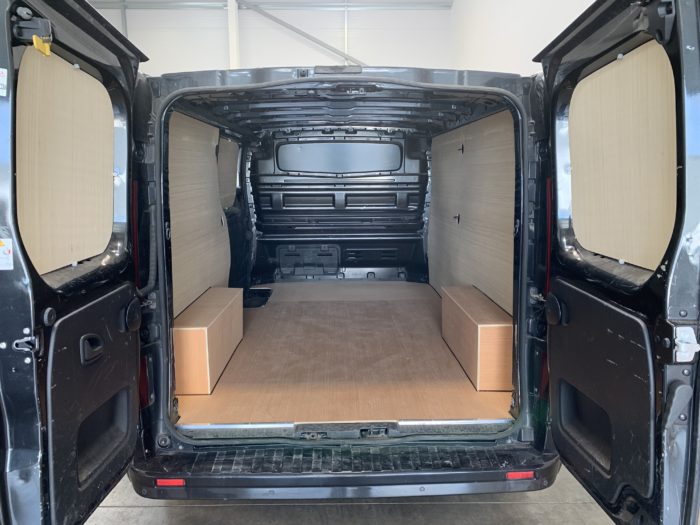 Vauxhall Vivaro van plywood lining fitted by Vanwagen Limited Cambridgeshire