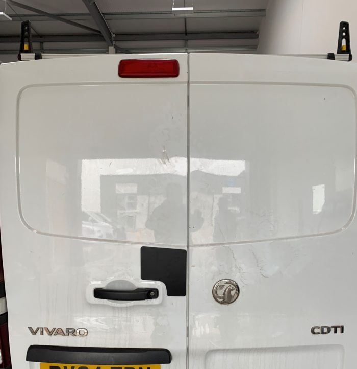 Vivaro with Van Security Plate Fitted By Vanwagen Limited Peterborough